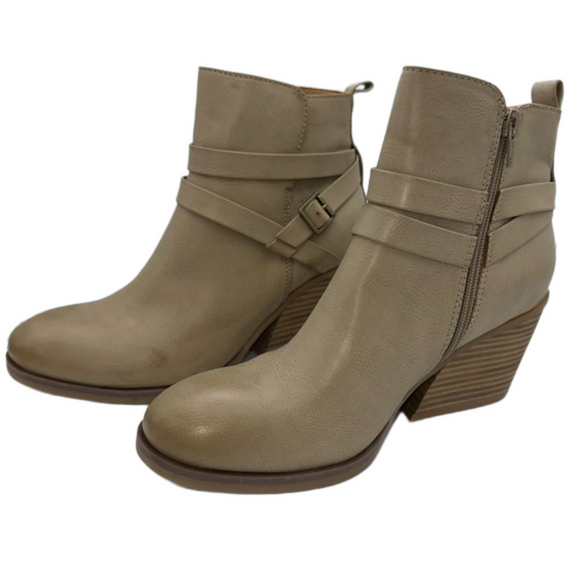 KORKS women’s size 7.5 Heidi Booties in cream NWOB - Picture 5 of 11